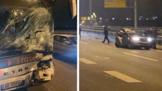 Serbi/ Aksidentohet autobusi i linjës Tiranë-Bruksel, përplaset me një mjet, humb jetën 1 person që ishte në makinë 