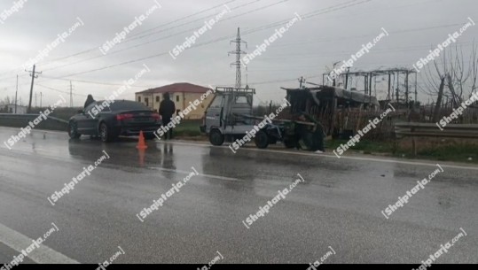 Aksident në Lushnjë, një shofer i plagosur nga karambolimi i dy mjeteve! Shkak dyshohet shpejtësia e veturës