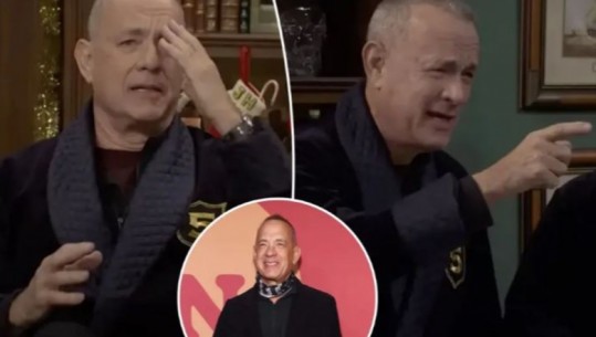 Fansat të shqetësuar për shëndetin e aktorit Tom Hanks, i dridhen duart gjatë intervistës