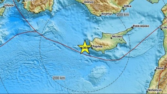 Tërmeti shkund edhe Qipron, forca 4.3 ballë, s’ka raportime për të lënduar