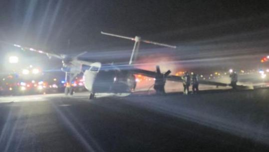 Panik gjatë uljes së avionit në Kanada, merr flakë njëri nga krahët