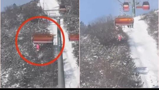 Kinë, vajza bie nga 12 metra lartësi nga teleferiku mbi pistën e skive (VIDEO)