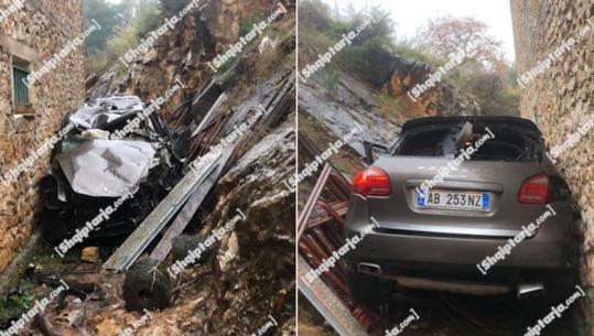 Aksident pranë Kishës së Laçit, Porsche bie nga lartësia 70 metra! Lëndohet rëndë çifti dhe dërgohen te Trauma (EMRAT)