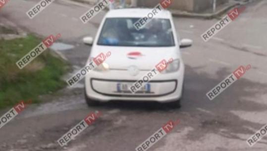 FOTO-LAJM/ Ja makina e bërë ‘shoshë’ nga plumbat e Lulzim Vishës, para se Policia të mbërrinte në vendngjarje