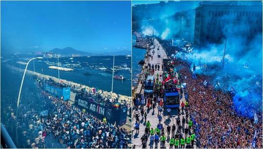 VIDEO/ 200 mijë tifozë në shëtitore, Napoli feston titullin kampion me dy autobusë të hapur