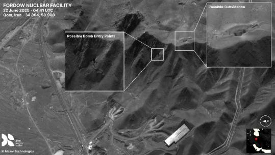 IMAZHET E PARA, impianti bërthamor ‘Fordow’ në Iran pas sulmit të SHBA