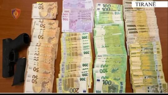 Qarkullonin me armë pa leje dhe me 40 mijë euro të padeklaruara, në pranga 2 persona në Tiranë (VIDEO)