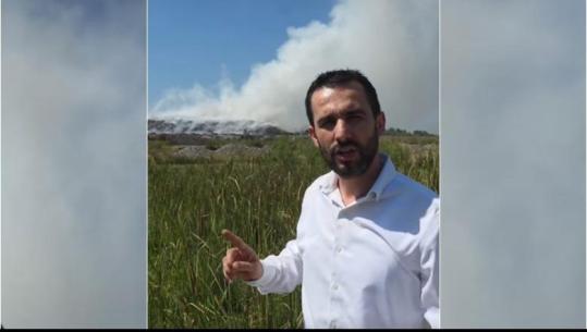 Zjarri në landfillin e Elbasanit, Adriatik Lapaj: Tym dhe ndotje me paratë e korrupsionit