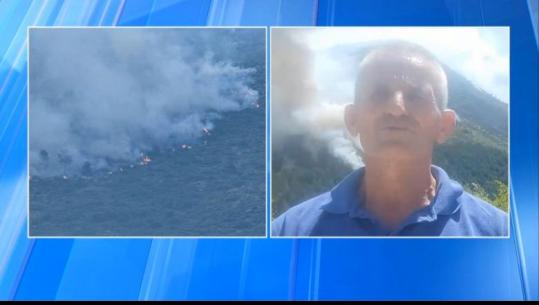 U lëndua dje nga zjarri në Dukat, Kapaj i rikthehet punës: Situata e vështirë, zjarri rrezikon disa banesa e stane në fshat