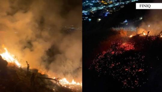 Ndezi zjarr dhe dogji një sipërfaqe me bimësi në malin e Finiqit, në hetim 59-vjeçari