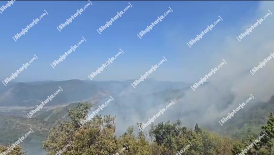 Lezhë/ Përkeqësohet situata nga zjarri në Shkopet, lëndohen edhe disa zjarrfikës të Mirditës! Ndërhyrje edhe me helikopterë të MEMC-së (VIDEO)