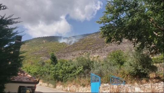 Drejt fikjes zjarri që filloi 3 ditë më parë në malin Shpirag, vetëm 1 vatër aktive në zonën kodrinore të fshatit Paftal