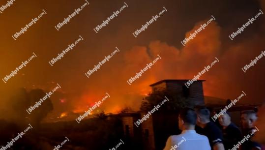 Situatë e rëndë nga zjarri gjatë natës në Livinë të Finiqit, ministri Vengu i pranishëm (VIDEO)
