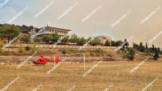 Kreu i Urgjencës Kombëtare për Report TV:  6 banorë në spitalin e Gramshit, kanë probleme prej tymit! Kemi dërguar ambulancat, gati edhe helikopteri