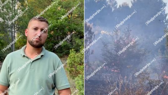 Zjarri në Devoll/ Përgjegjësi i Sektorit të Menaxhimit të Pyjeve: Situata është nën kontroll, ndërhyrja e vështirë për shkak të terrenit (VIDEO)