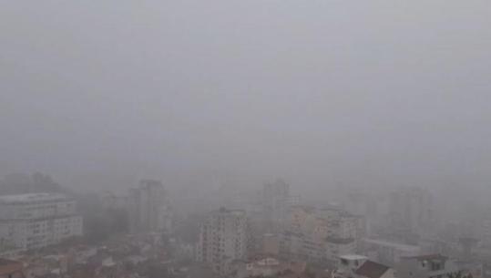 Shiu dhe mjegulla ‘pushton’ Tiranën, era e fortë rrëzon disa pemë (VIDEO)