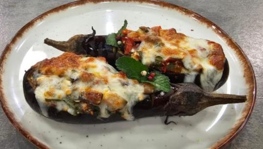 Patëllxhanë të mbushur me perime dhe djathë, e lehtë dhe plot shije nga zonja Albana