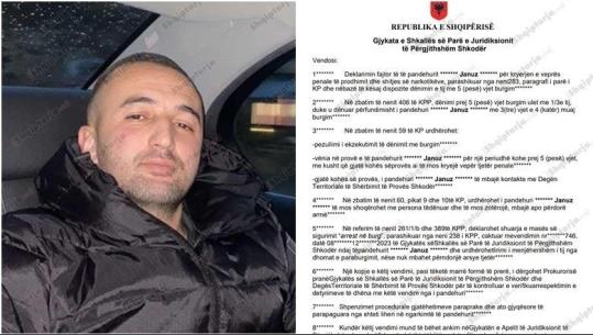 Masakra në Shkodër/ Autori i dënuar për drogë u lirua nga drejtësia 6 muaj më parë! Gjykata vendosi shërbim prove 5 vite: Mos të kryejë vepër penale (Vendimi i plotë)