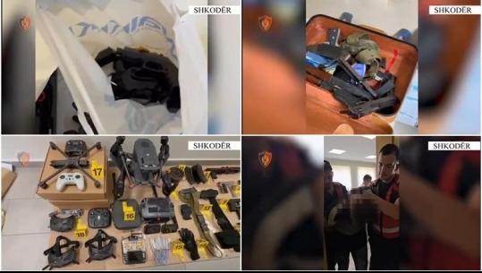 Masakra në Shkodër/ VIDEO brenda banesës me municion luftarak! Sekuestrohen 5 dronë, 1 automatik, 6 pistoleta e 45 kapsolla detonatorë