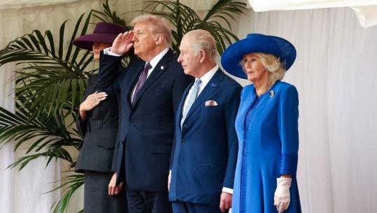 Trump në Londër për një vizitë dy ditore shtetërore, takohet me Mbretin Charles III