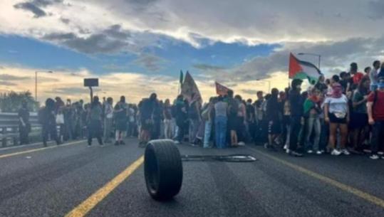 Marshimi pro-Palestinë bllokon autostradën në Bolonja