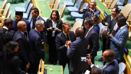 Macron në OKB: Koha për paqe në Lindjen e Mesme ka ardhur! Ne nuk do ta ndalojmë luftën ekzistenciale kundër antisemitizmit