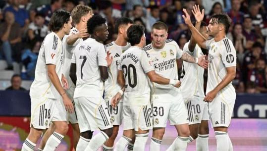 VIDEO/ Real Madrid shkëlqen me katër gola, Vinicius mrekullon me të jashtme! Goli i parë për Mastantuono, 'dopio' Mbappe