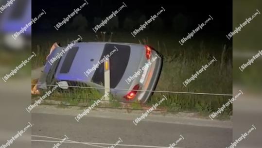 Automjet del nga rruga në Peshkpi–Kot, dy persona përfundojnë në spital (VIDEO)