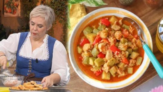 Gjellë me kunguj dhe mish pule nga zonja Albana