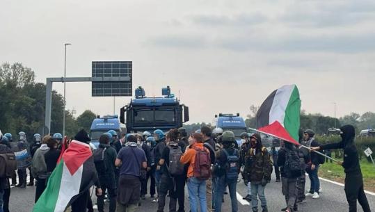 Greva për Gazën në Itali/ Policia shpërndan protestuesit në Milano me ujë me presion