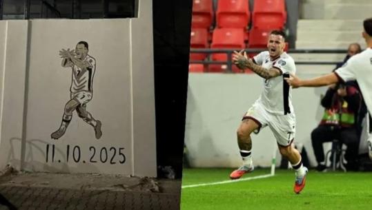 Shënoi golin ndaj Serbisë, Mitrovica dedikon muralen e parë për Rey Manajn