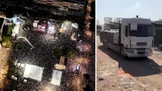  Izraelitët tubim masiv në Tel Aviv, në Gaza hyjnë kamionët me ndihma! Hamasi: Do t'i dorëzojmë nesër pengjet izraelite