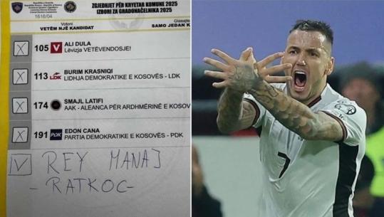 FOTOLAJM/ Në Kosovë 'votojnë' Rey Manajn për kryetar komune