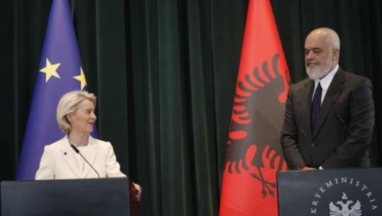 Von der Leyen në Tiranë: Shqipëria e do Europën, gjenerata e re do që të jetojë në një BE të fortë e të sigurt