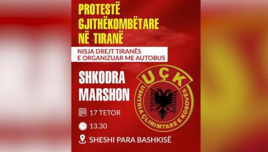 ‘Shkodra Marshon’, Bashkia autobusë falas për protestuesit që do vijnë në Tiranë për protestën e UÇK-së