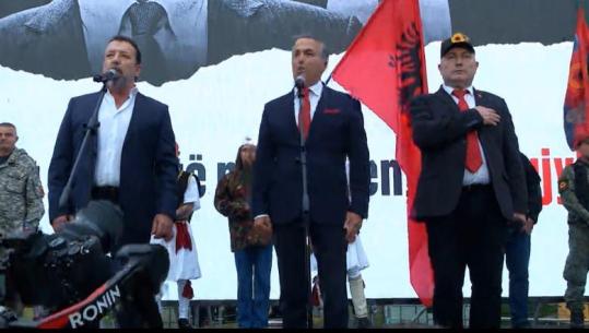 Tiranë/ Nis me Himnin kombëtar protesta në mbështetje të ish krerëve të UÇK-së