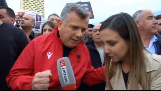 Protesta për UÇK në Tiranë, Balla për Report TV: Kemi një qëndrim për luftën e drejtë të çlirimtarëve, sot foli populli  