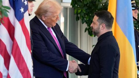 Trump pret Zelenskyn në Shtëpinë e Bardhë, e komplimenton për veshjen: I shkon shumë xhaketa 