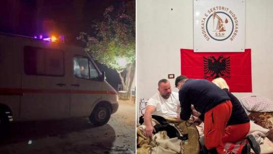 Fier/ Pesë ditë në grevë urie, përkeqësohet gjendja shëndetësore e 3 prej naftëtarëve të 'Bankers', shkon ambulanca (VIDEO)