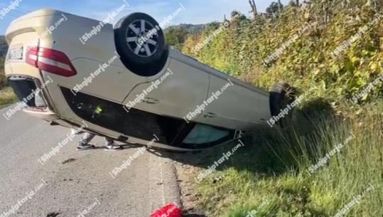 Aksident në rrugën nacionale Burrel-Klos, mjeti humb kontrollin dhe përfundon në kanal, 2 të plagosur 