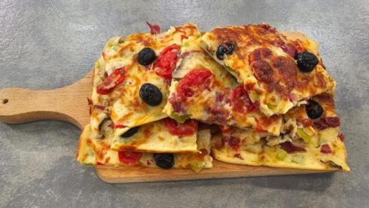 Pizza e shpejtë në tavë nga zonja Albana