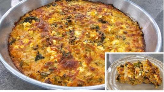 Tavë me presh, vezë dhe oriz nga zonja Albana / Recetë me super shije në pak minuta!