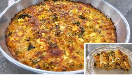 Tavë me presh, vezë dhe oriz nga zonja Albana 