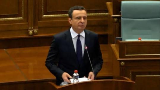 Kurti në Kuvend: Patëm dy sulme terroriste të dirigjuara nga Beogradi, kryekrimineli Radoicic është në kërkim 