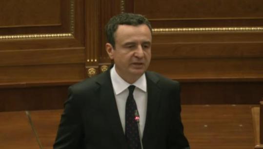 Albin Kurti prezanton emrat e kabinetit të ri qeveritar, u kërkon deputetëve t'i votojnë