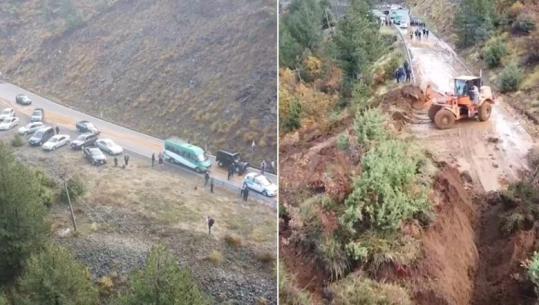 Moti i keq/ Shembje masive dherash, bllokohet aksi nacional Pukë - Fushë Arrëz! PAMJET ME DRON