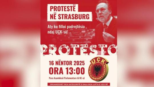 Veteranët e UÇK më 16 nëntor protestë para Asamblesë Parlamentare të Këshillit të Europës në Strasburg