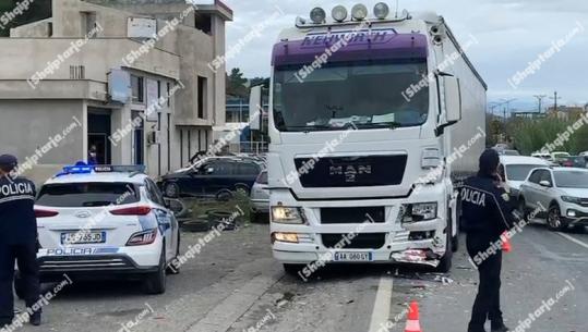 Kamioni përplaset me makinën në aksin Lezhë-Shkodër! Një i plagosur (VIDEO)