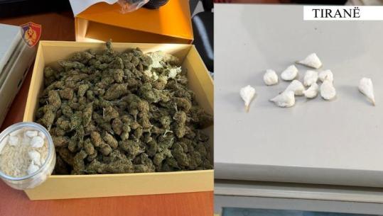 Shiste kanabis dhe kokainë në doza, pranga 25 vjeçarit në Tiranë