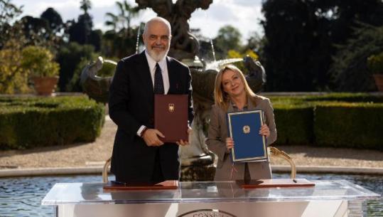 Rama dhe Meloni firmosin marrëveshjen mbi bashkëpunimin strategjik në disa fusha 